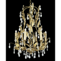 Bethel 6 Light Gold Leaf Clear Crystal Ceiling Fixture RT58